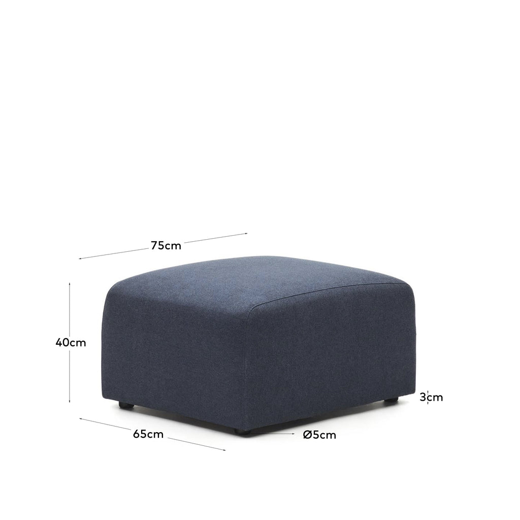 Repose-pieds Neom bleu 75 x 64 cm FSC Mix Credit