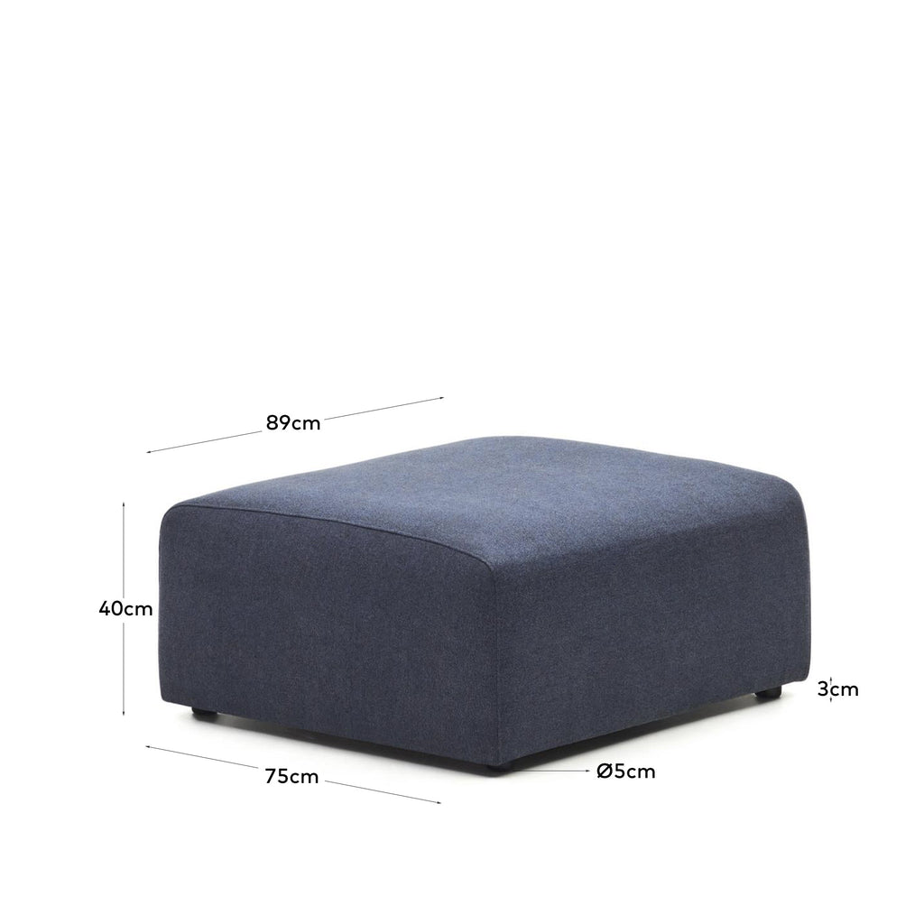 Pouf terminal Neom bleu 75 x 89 cm FSC Mix Credit