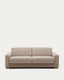 Canapé-lit Anley 4 places beige avec pieds en bois de hêtre 244 cm FSC Mix Credit