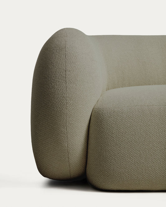 Canapé Martina 3 places en chenille verte 246 cm – Certifié FSC Mix Credit