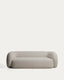 Canapé Martina 3 places ignifugé en bouclette coloris pierre 246 cm – Certifié FSC Mix Credit