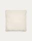 Coussin Martina en bouclette couleur écrue 52 x 52 cm