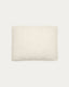 Coussin Martina en bouclette couleur écrue 47 x 36 cm