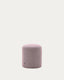 Repose-pieds déhoussable Kaeli violet Ø 43 cm