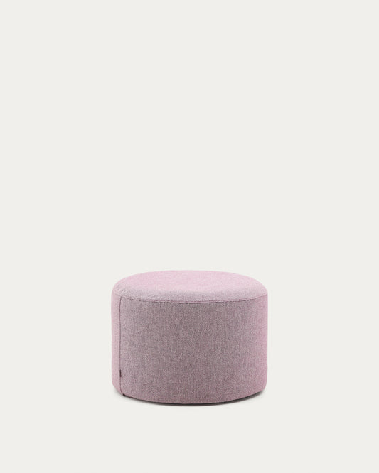 Repose-pieds déhoussable Kaeli violet Ø 60 cm