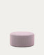 Repose-pieds déhoussable Kaeli violet Ø 90 cm
