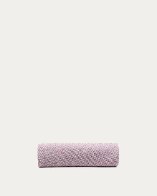 Housse de repose-pieds Kaeli violette Ø 43 cm