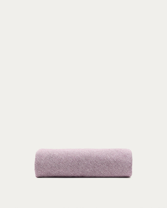 Housse pour repose-pieds Kaeli violet Ø 60 cm