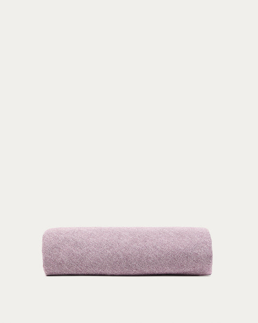 Housse pour repose-pieds Kaeli violet Ø 90 cm