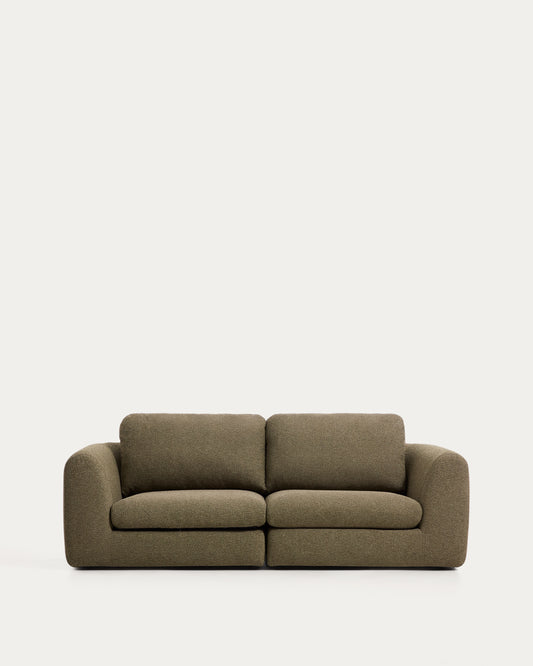 Canapé Vera 3 places vert olive 230 cm FSC Mix Credit