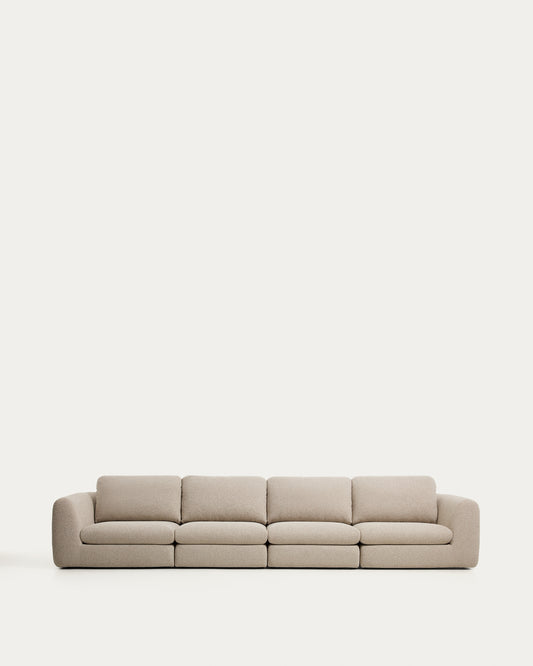 Canapé Vera 6 places beige 410 cm FSC Mix Credit