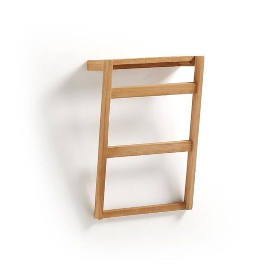 Porte-serviettes mural Kuveni en bois de teck 40 x 63 cm