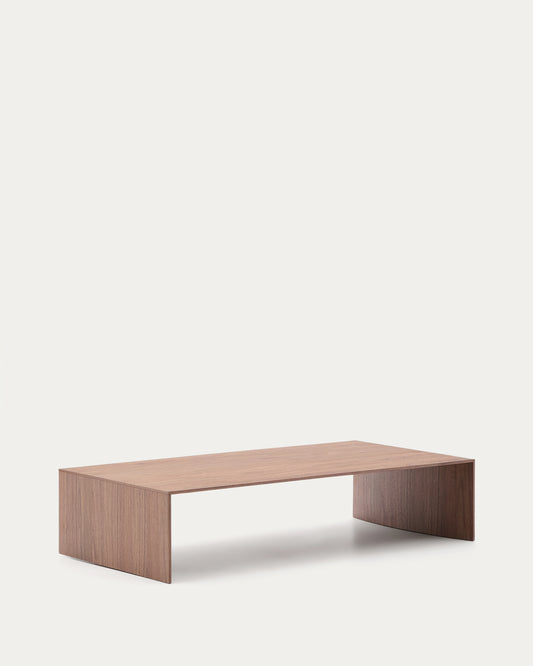 Table basse Litto en placage de noyer FSC Mix Credit 140 x 70 cm