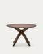 Table Ronde Naanim en placage de noyer Ø 120 cm