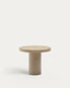 Table ronde Aiguablava en ciment beige Ø 90 cm