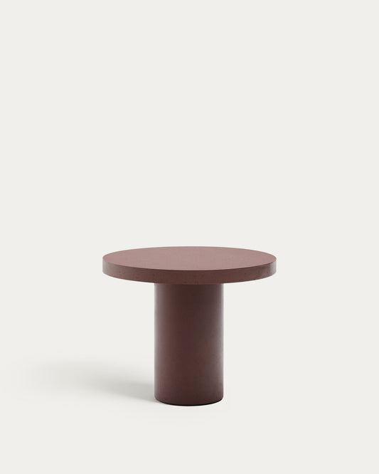 Table ronde Aiguablava en ciment terracota Ø 90 cm