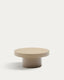 Table basse Aiguablava en ciment beige Ø 66 cm