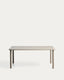 Table d’extérieur Brai en acier galvanisé taupe 180 x 90 cm