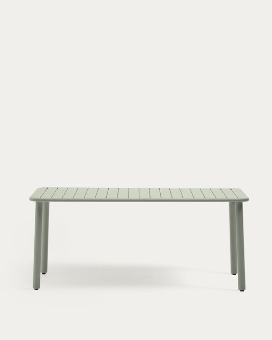 Table d’extérieur Brai en acier galvanisé turquoise 180 x 90 cm