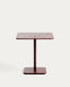 Table d’extérieur Brai en acier galvanisé grenat 70 x 70 cm