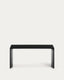 Table basse Litto en DM laqué noir 90 x 45 cm