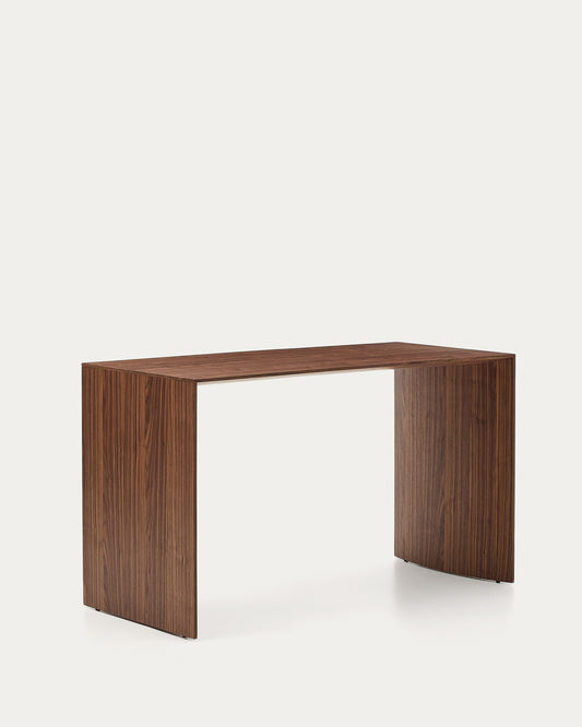 Table de travail Litto en placage de noyer FSC Mix Credit 140 x 60 cm