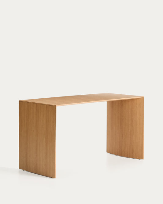 Table de travail Litto en placage de chêne FSC Mix Credit 140 x 60 cm