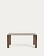 Table Adularia en verre trempé marron 160 x 90 cm