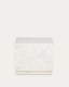 Table auxiliaire Sorein en marbre blanc 50 x 50 cm