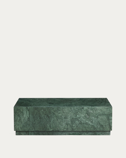 Table basse Sorein en marbre vert 100 x 50 cm