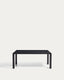Table extensible Erisia en bois de chêne massif finition ébonisée 180 (230) x 90 cm FSC 100%