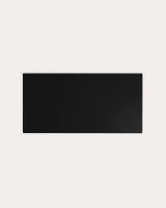 Plateau de table Argo en verre noir mat 200 x 100 cm