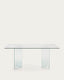 Table Burano en verre 200 x 90 cm