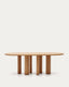 Table ovale Mailen en contre-plaqué de frêne avec finition naturelle Ø 220 x 105 cm