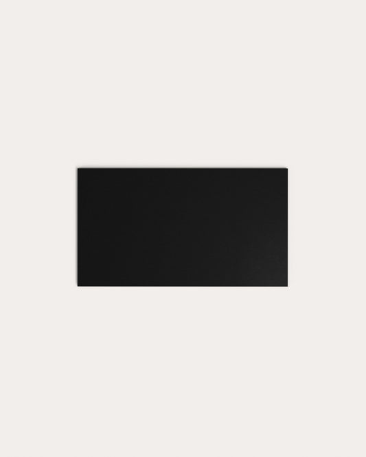 Plateau de table Argo en verre noir mat 160 x 90 cm