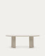 Table Nealy en DM laqué écrue 200 x 100 cm