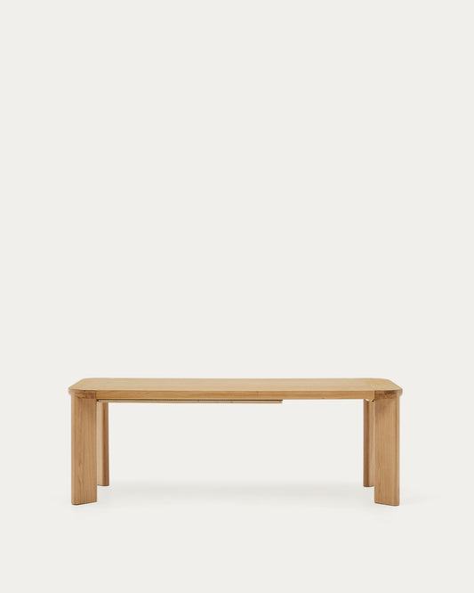 Table extensible Jondal en bois et placage de chêne FSC 100 % 200 (286) x 100 cm