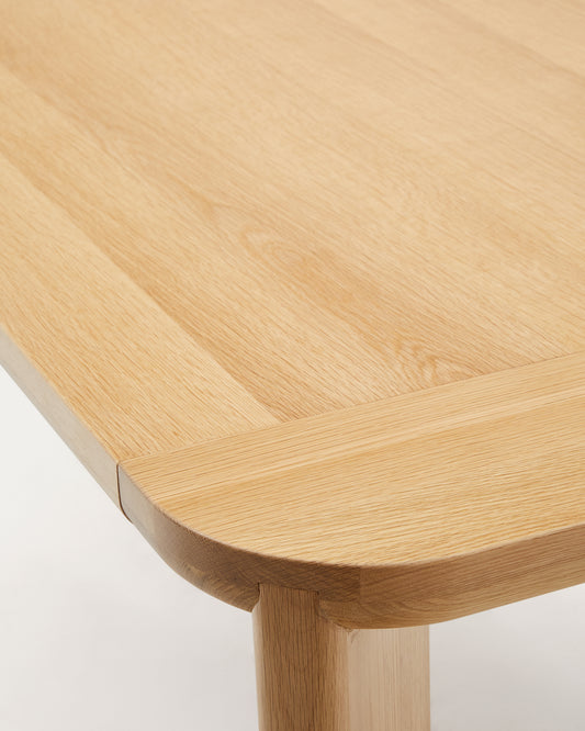 Table extensible Jondal en bois et placage de chêne FSC 100 % 240 (320) x 100 cm