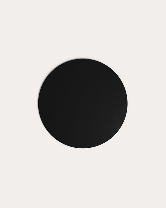 Plateau de table rond Argo en verre noir mat Ø 150 cm