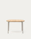 Table extensible Montuiri en placage de chêne et pieds en acier gris 120(200) x 90 cm
