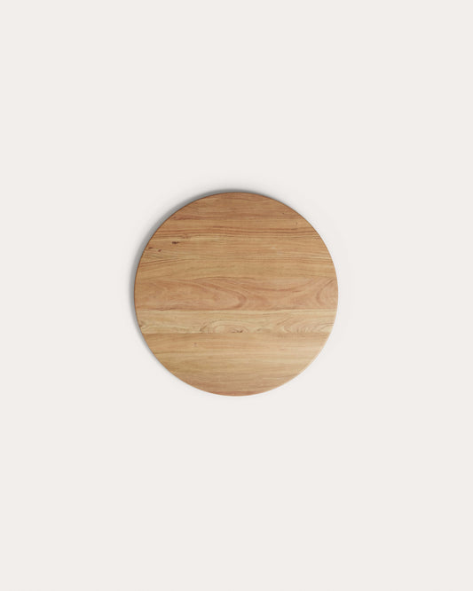 Plateau de table rond Argo en bois d’acacia finition naturelle Ø 120 cm