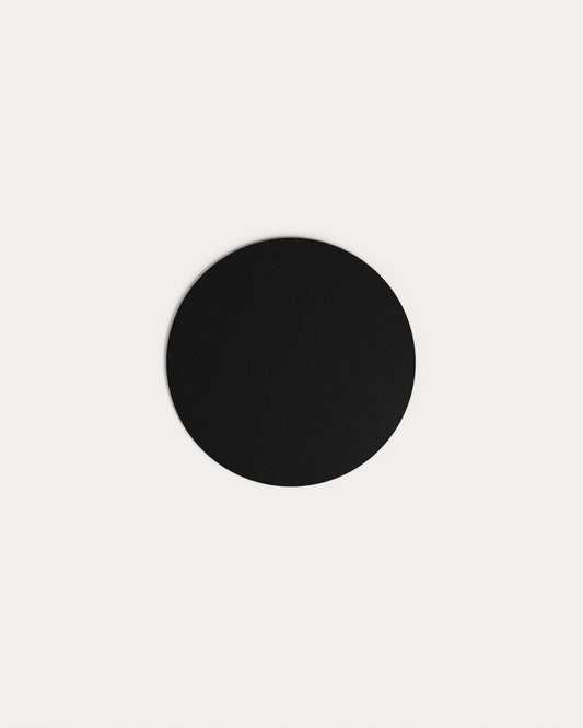 Plateau de table rond Argo en verre noir mat Ø 120 cm