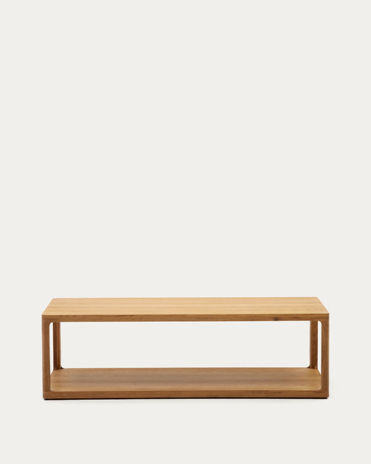 Table basse Maymai en bois de chêne 140 x 65 cm