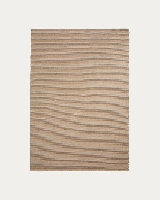 Tapis Ardelia en fibres synthétiques beige 160 x 230 cm