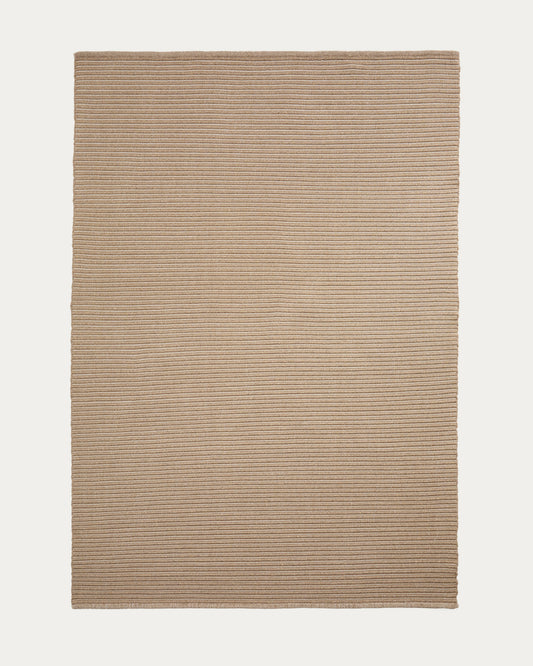 Tapis Ardelia en fibres synthétiques beige 200 x 300 cm