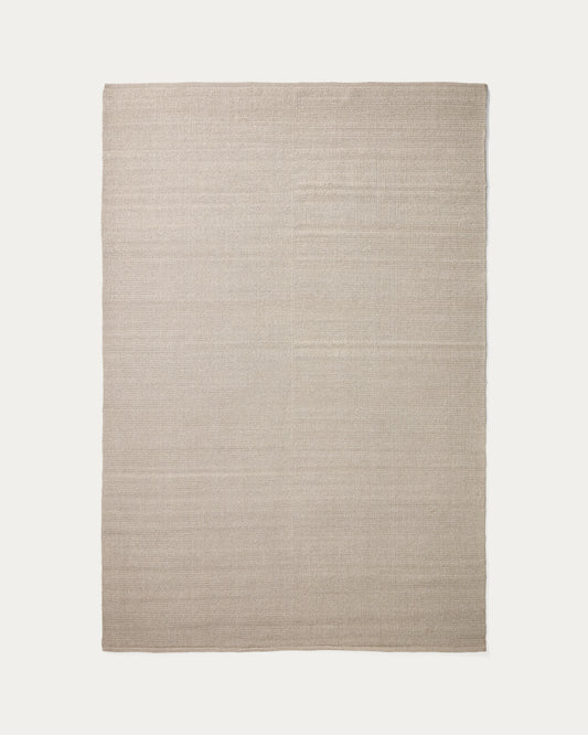 Tapis Turiane en fibres synthétiques écru 160 x 230 cm