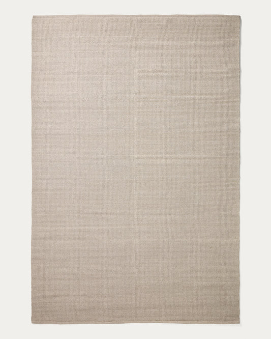 Tapis Turiane en fibres synthétiques écru 200 x 300 cm