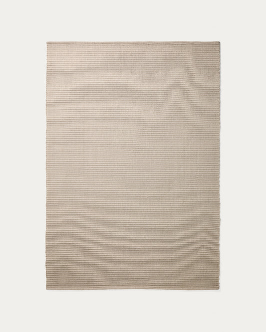 Tapis Ardelia en fibres synthétiques écru 160 x 230 cm