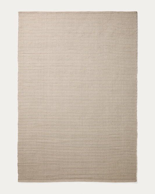 Tapis Ardelia en fibres synthétiques écru 200 x 300 cm