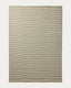 Tapis Ardelia en fibres synthétiques vert et beige 200 x 300 cm